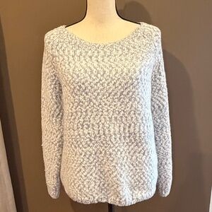 Buffalo David Bitton Soft Sweater Light Blue & White Long Sleeve, Size XXL